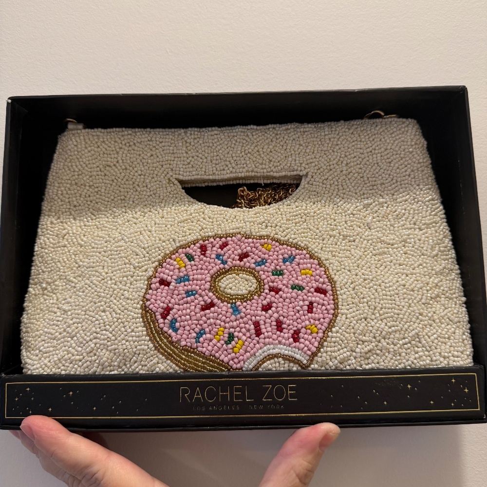 Rachel Zoe Beaded Donut Purse